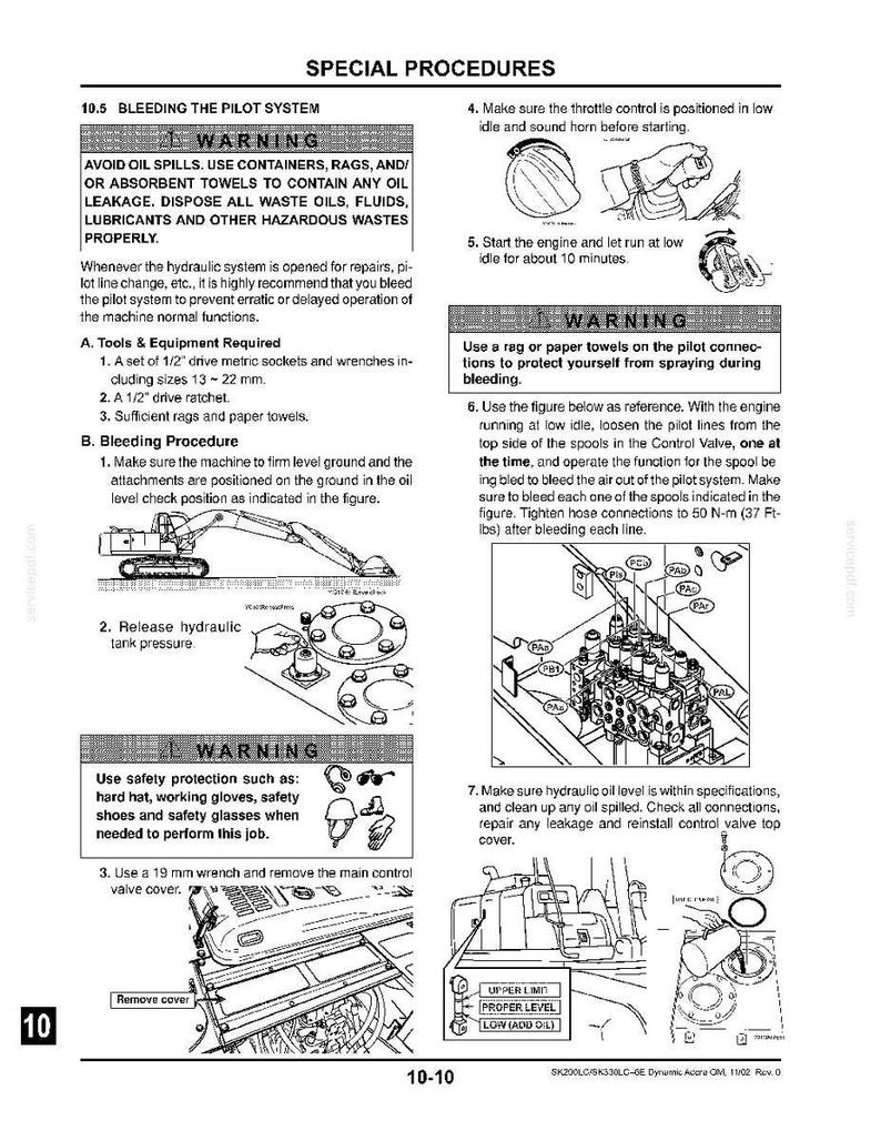 Kobelco Sk290lc-6e, SK330LC-6E Hydraulic Excavator Operator Owners Operation Manual | Instant PDF Download imagen 9