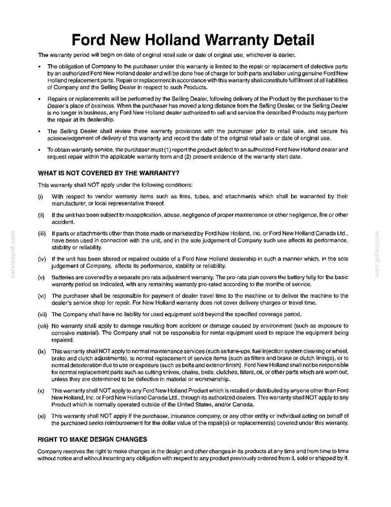 Ford LS25-12.5G Yard Tractor Operator Owners Operation Manual | Instant PDF Download image 10