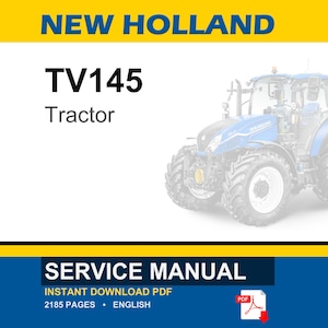 New Holland TV145 Tractor Service Repair Workshop Manual | Instant PDF Download image 1