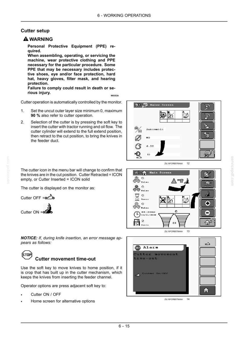 Case RB344 Ensilage Pack Bruksanvisning PDF Ladda ner bild 7