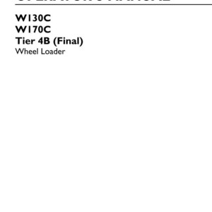 May include: An original operator's manual for New Holland Construction W130C and W170C Tier 4B Final wheel loaders. The white cover features black text, part number 47915754, 1st edition English, and the date March 2016 with the brand logo.