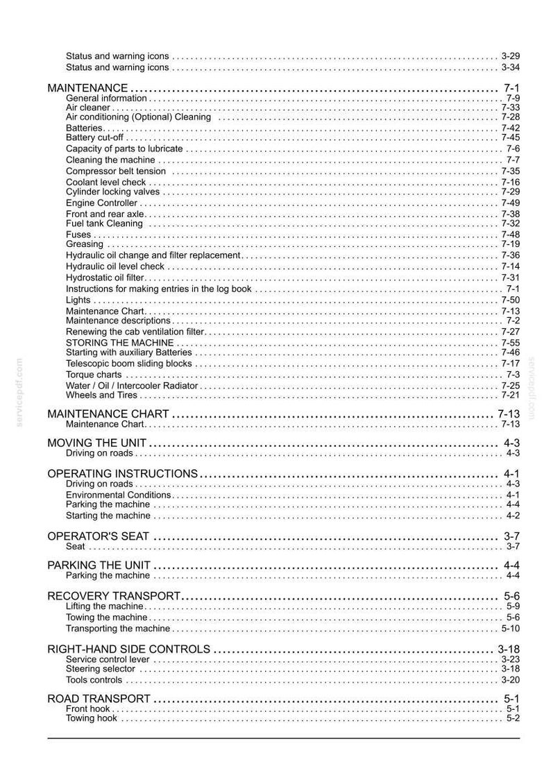 New Holland LM625 Telescopic Handler Operator Owners Operation Manual | Instant PDF Download image 11