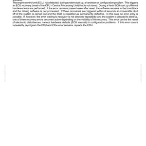 May include: A white document with the title "3243-Engine Controller Recovery (Suppressed) - Recovery Occurred". The document explains the process of ECU recovery, including potential causes and solutions.
