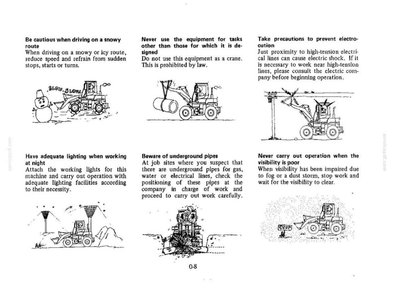 Kobelco LK350-II Wheel Loader Operator Owners Operation Manual | Instant PDF Download image 6