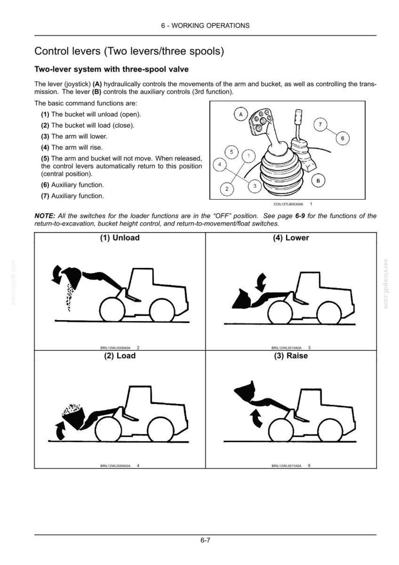 New Holland W130 Z-bar, W130 Tc, W130 Torque converter Wheel Loader Operator Owners Operation Manual | Instant Pdf Download image 7