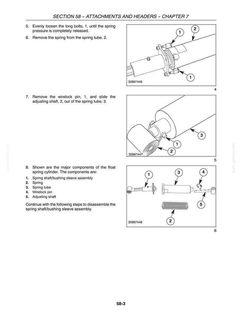New Holland 994, 92C, 94C Grain Belt Header Service Repair Workshop Manual | Instant PDF Download image 10