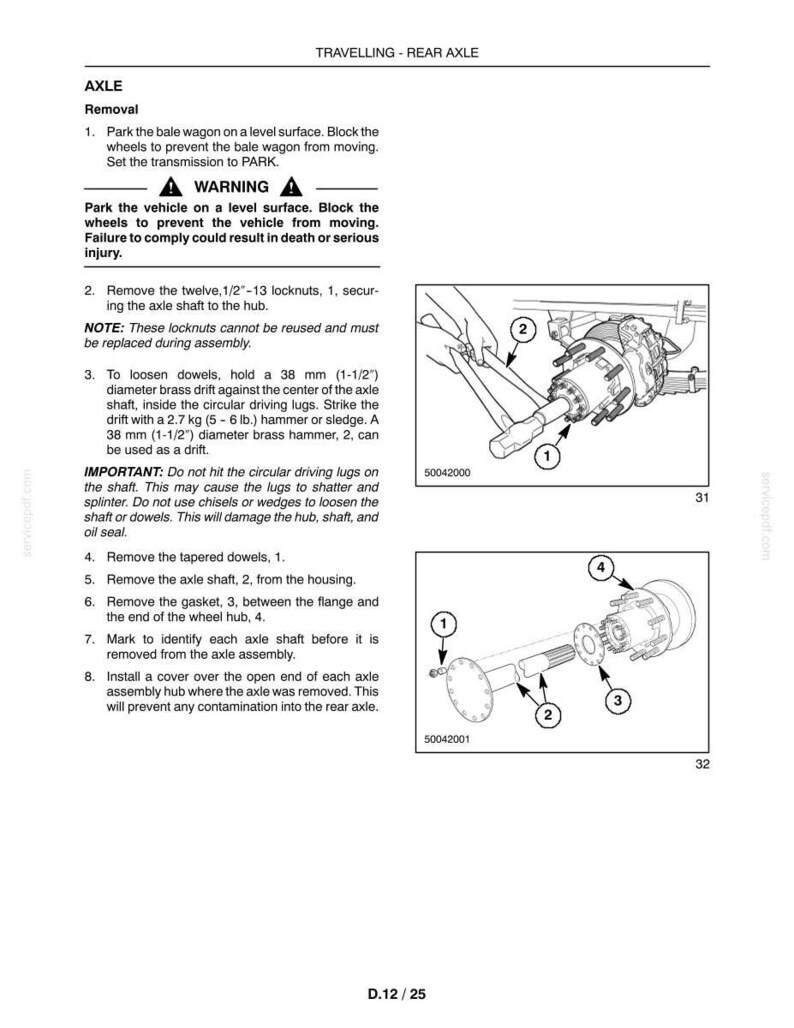 New Holland BW28, BW38 Bale Wagon Service Repair Workshop Manual | Instant PDF Download image 8