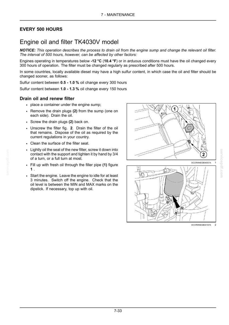 Manual de operación y mantenimiento del tractor New Holland TK4030V, TK4050, TK4050M, TK4060 / Descarga instantánea en PDF imagen 9