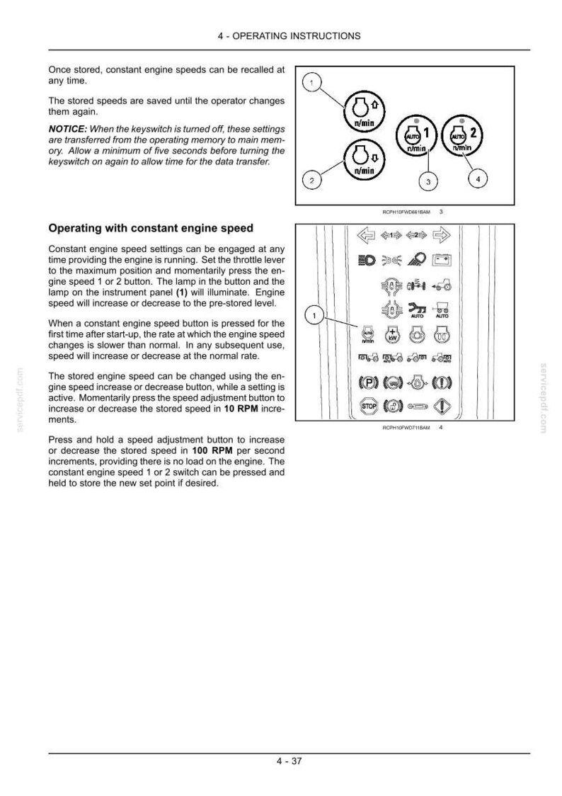New Holland T9.390, T9.450, T9.505, T9.560, T9.615, T9.670 Tier 4 Tractor Operator Owners Operation Manual | Instant Pdf Download image 6