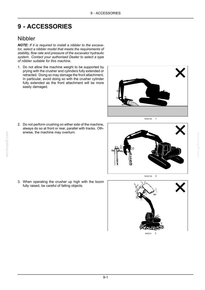 New Holland E175C, E195C Crawler Excavator Operator Owners Operation Manual | Instant PDF Download image 10