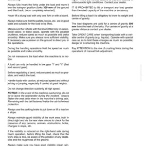 New Holland LM625 Telescopic Handler Operator Owners Operation Manual | Instant PDF Download image 5