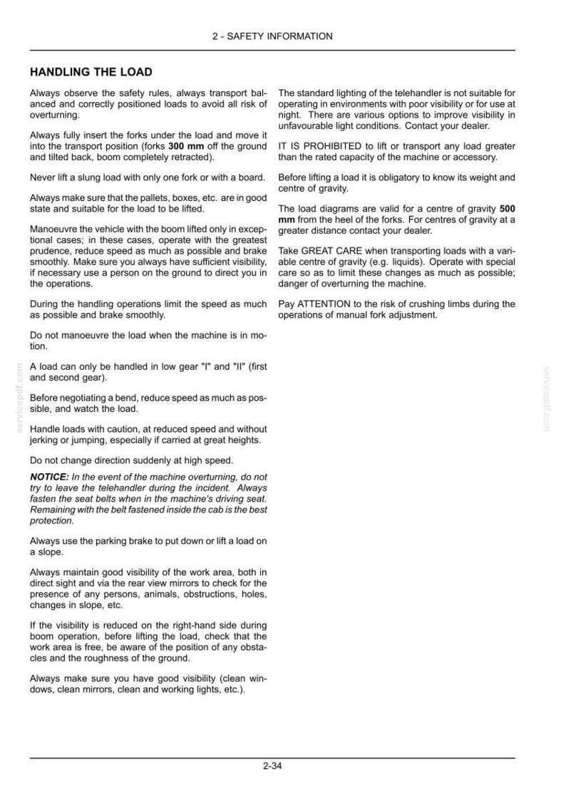 New Holland LM625 Telescopic Handler Operator Owners Operation Manual | Instant PDF Download image 5