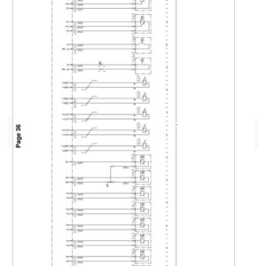 Pu&ograve; includere: Un diagramma tecnico dettagliato con simboli e linee elettriche, etichettato con numeri e lettere. Il diagramma include il testo "Page 36" e "Edition 07/2003". L'immagine &egrave; uno schema di un sistema elettrico.