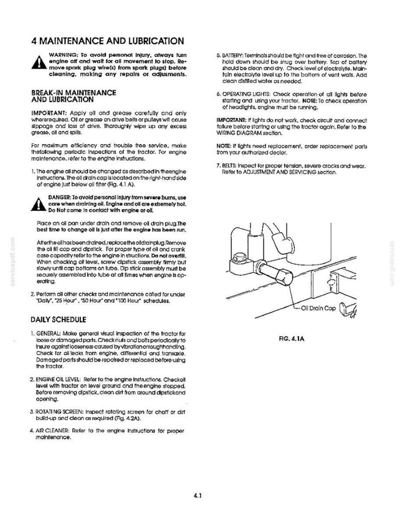 Ford LT12.5A Lawn Tractor Operator Owners Operation Manual | Instant PDF Download image 5