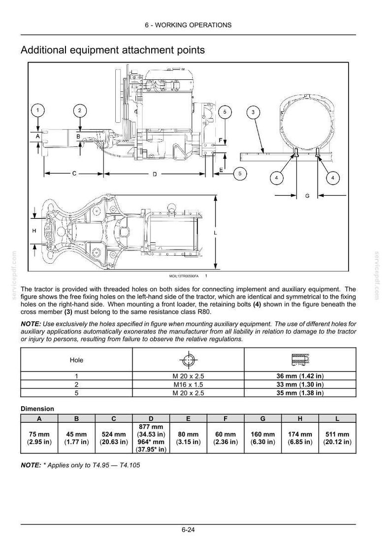 New Holland T4.75v, T4.85v, T4.95v, T4.105V Tractor Operator Owners Operation Manual | Instant PDF Download image 7