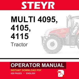 Steyr MULTI 4095, 4105, 4115 Gebruikershandleiding tractorbestuurder | Directe pdf-download afbeelding 1