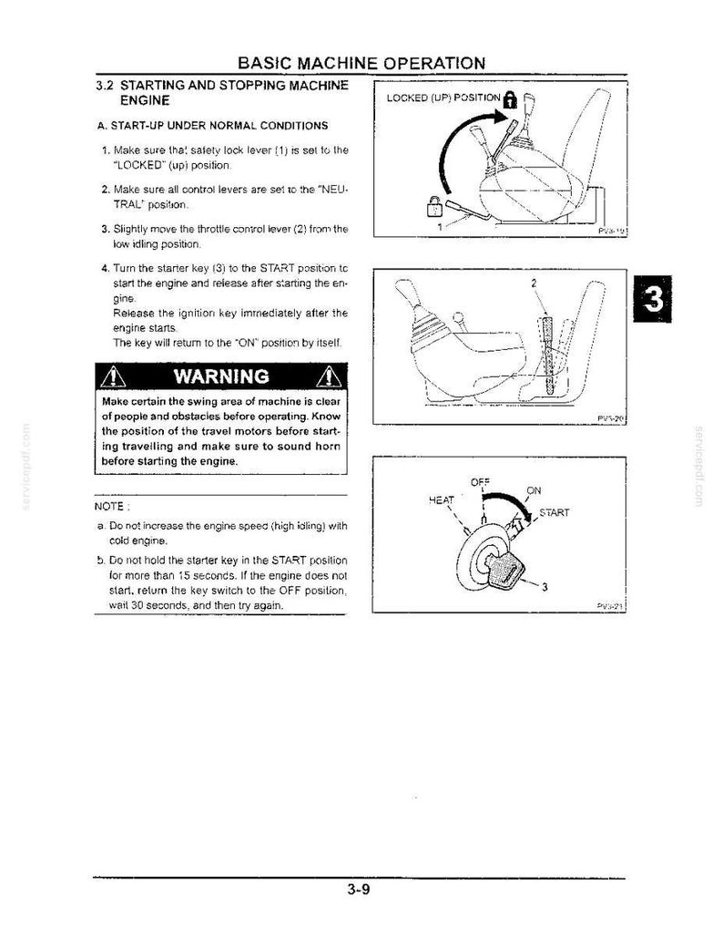 Kobelco SK25SR-2 Hydraulic Excavator Operator Owners Operation Manual | Instant PDF Download bild 5