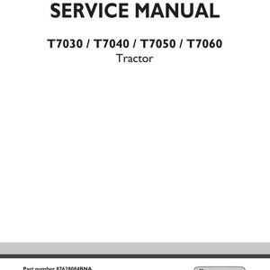 New Holland T7030, T7040, T7050, T7060 Tractor Service Repair Workshop Manual | Instant Pdf Download image 3