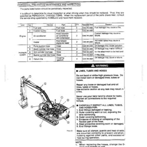 Kobelco Sk200v, Sk200lcv, SK220V, SK220LCV Hydraulic Excavator Operator Owners Operation Manual | Instant PDF Download image 8