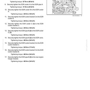 Pu&ograve; includere: Diagramma del motore con bielle e pistoni, componenti numerati e specifiche di coppia di serraggio in N&middot;m e lb ft. Illustrazione dettagliata delle parti interne del motore.