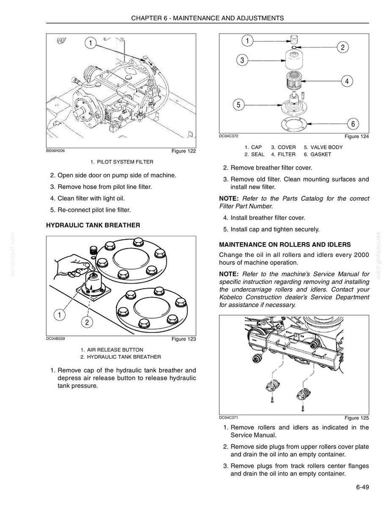 Kobelco SK210-8 Tier 3 Crawler Excavator Operator Owners Operation Manual | Instant PDF Download image 10