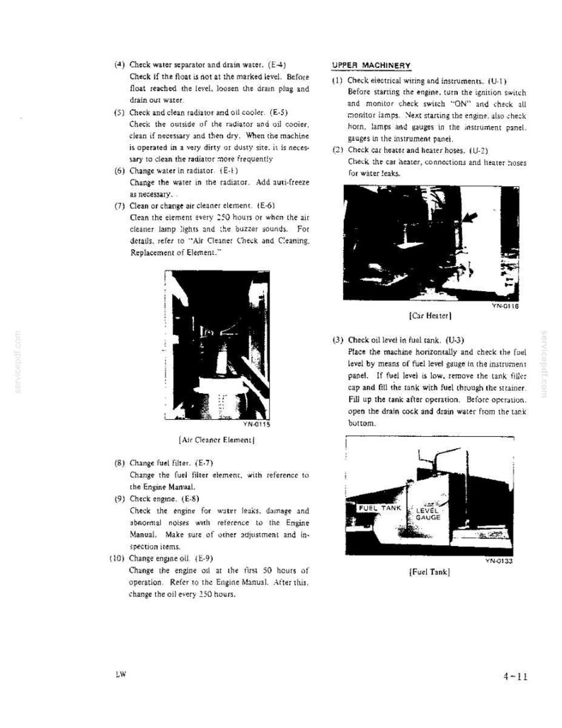 Kobelco K904e, K904elc, K905A, K905ALC Excavator Operator Owners Operation Manual | Instant PDF Download 画像 8