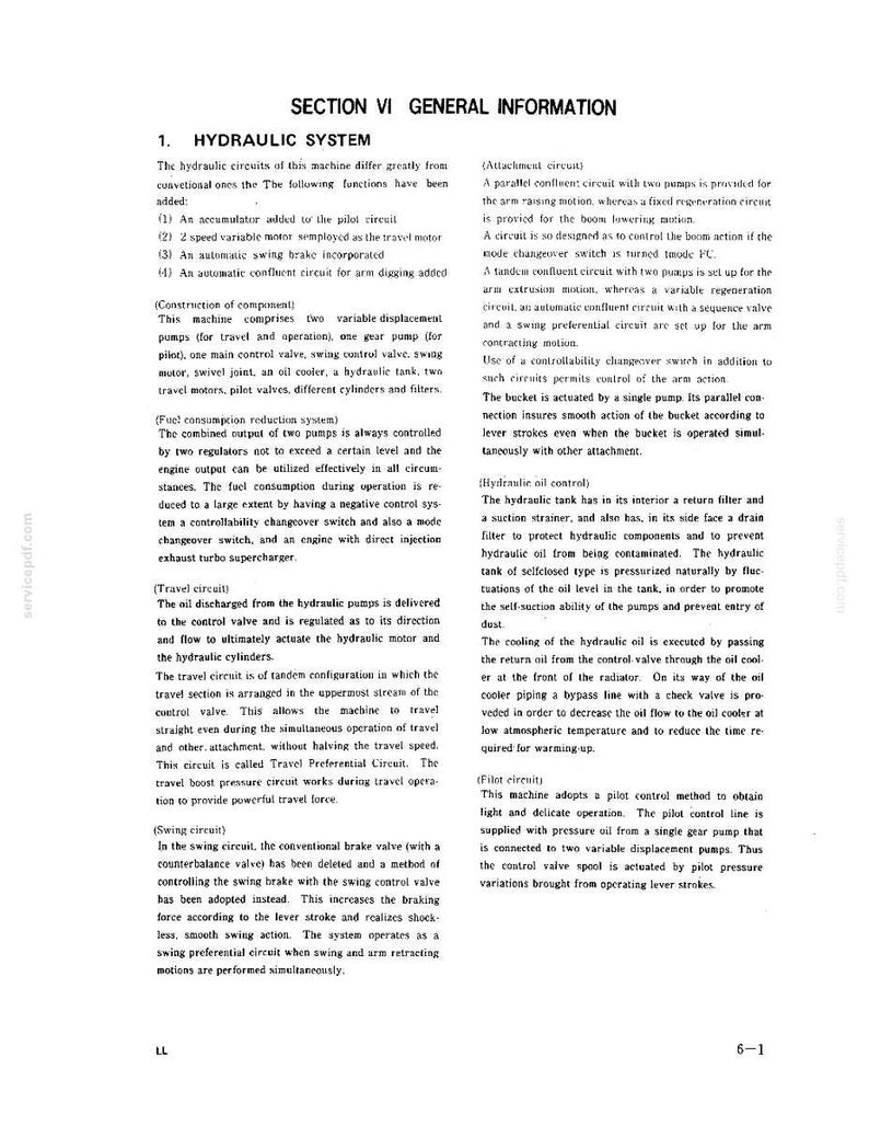 Kobelco MD240B LC Hydraulic Excavator Operator Owners Operation Manual | Instant PDF Download image 11