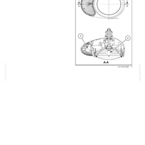 May include: A technical maintenance diagram showing the replacement of a front light bulb (6) and a direction light bulb (7). The image includes a top-down view and a cross-section view labeled A-A, detailing the internal assembly of the light unit.