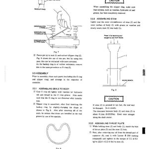 Peut inclure: Une page de manuel technique pr&eacute;sentant des sch&eacute;mas et des instructions pour l'assemblage de joints m&eacute;caniques, incluant une bague, un joint de secours et une tige. Le texte d&eacute;taille les &eacute;tapes, les mises en garde et un dessin technique.