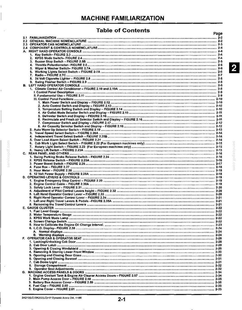 Kobelco Sk210lc Vi, SK250LC VI Hydraulic Excavator Operator Owners Operation Manual | Instant PDF Download image 6