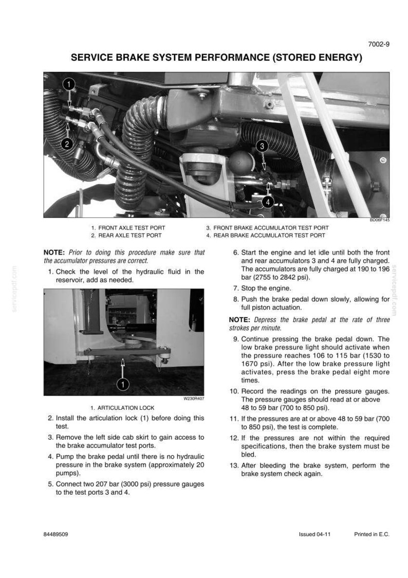 New Holland W230C Wheel Loader Service Repair Workshop Manual | Instant PDF Download image 9