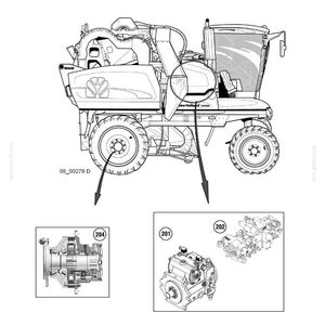 May include: Diagram of a hydrostatic transmission system, featuring a detailed illustration of a Braud machine. The image includes close-ups of various components, labeled with numbers, and the text "SECTION 29 - HYDROSTATIC TRANSMISSION".