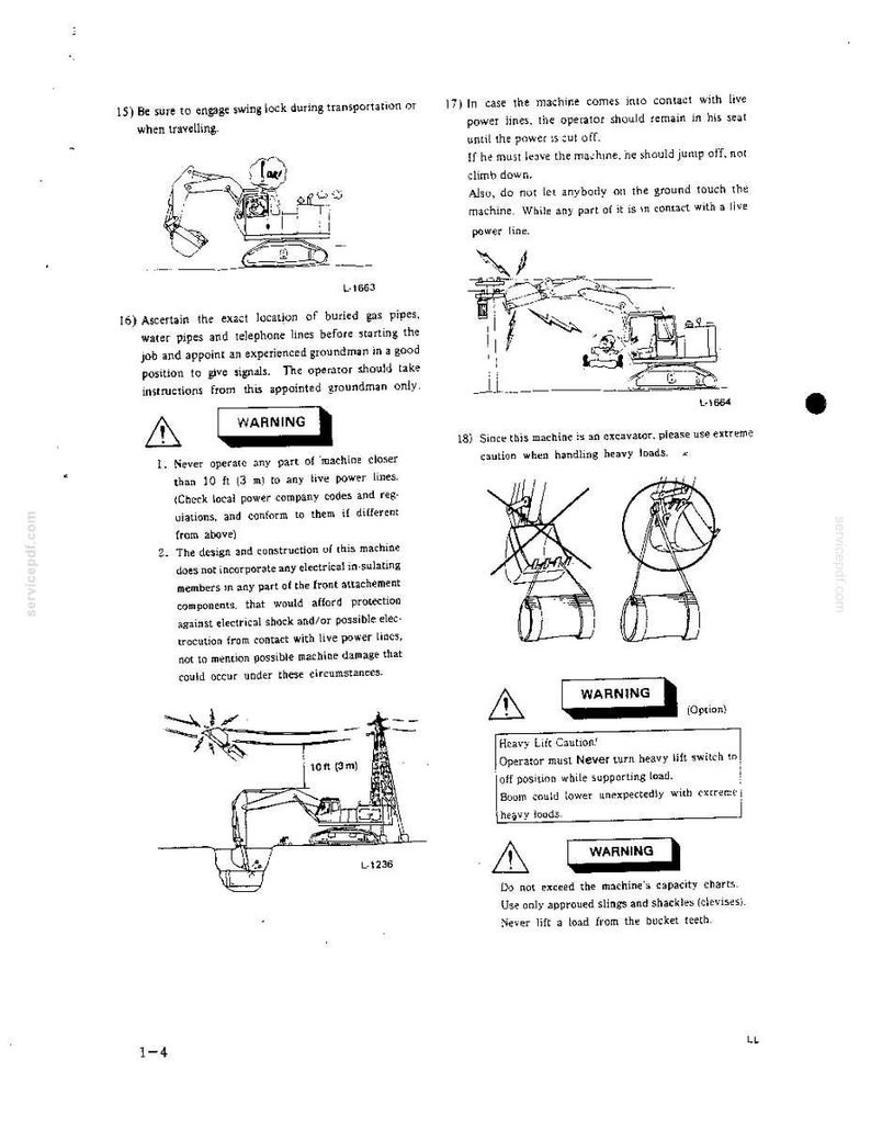 Kobelco MD240BLC Excavator Operator Owners Operation Manual | Instant PDF Download image 4