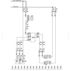 May include: Schematic diagram of an electrical system, featuring lines, boxes, and labels. The diagram includes text such as "HYDRAULIC - PNEUMATIC - ELECTRICAL - ELECTRONIC SYSTEMS" and various component identifiers like "X6", "X30", and "B12".