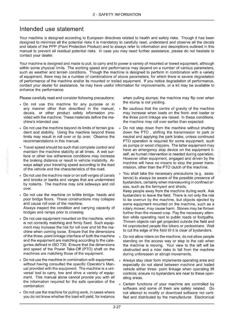 New Holland T7.175, T7.190, T7.210 Tier 4B (final) Tractor Operator Owners Operation Manual | Instant Pdf Download image 4