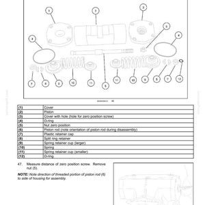 May include: Diagram of piston parts for a power train transmission. Includes labeled components such as covers, pistons, O-rings, springs, and retainer cups. The image is a technical illustration with detailed part layouts.