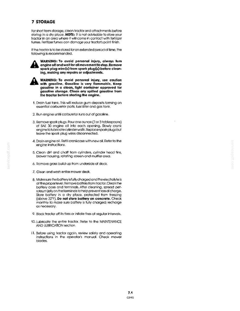 Ford LT12.5A Lawn Tractor Operator Owners Operation Manual | Instant PDF Download image 7