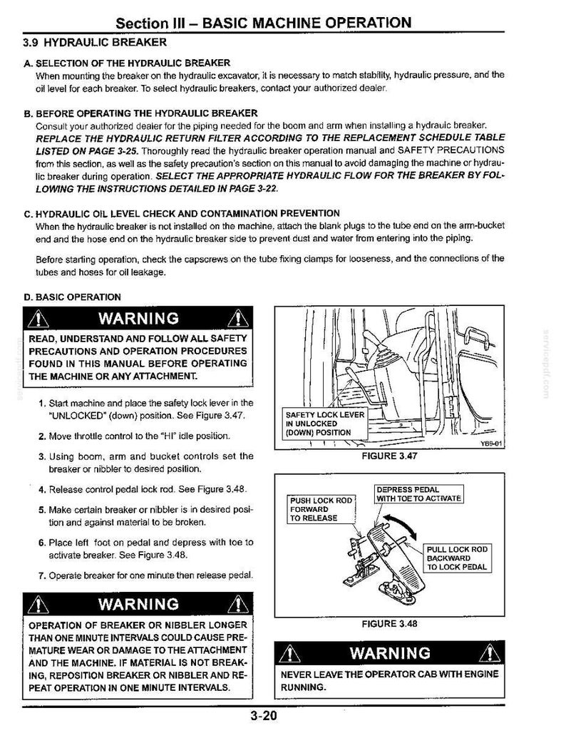 New Holland EH80 Excavators Operator Owners Operation Manual | Instant PDF Download image 6