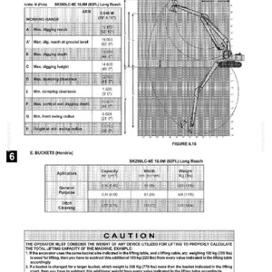 Kobelco Sk290lc-6e, SK330LC-6E Hydraulic Excavator Operator Owners Operation Manual | Instant PDF Download imagen 10