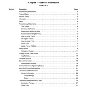 New Holland TZ21D, TZ24D Compact Utility Tractor Service Repair Workshop Manual | Instant PDF Download image 3