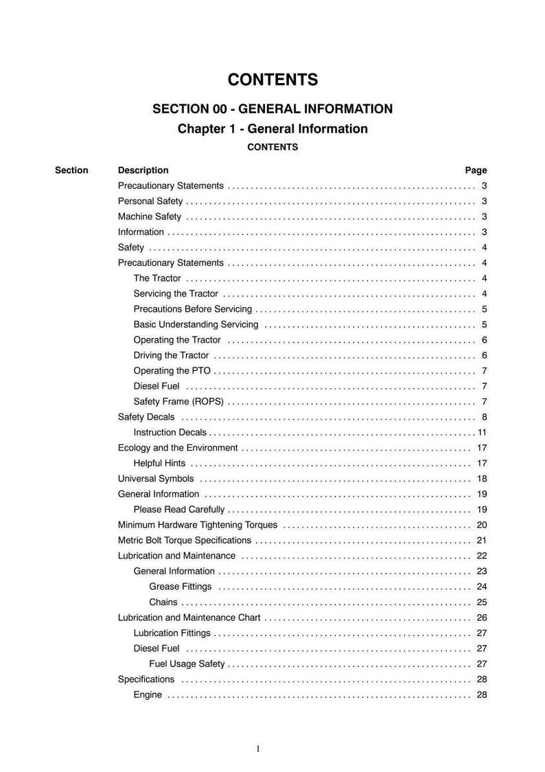 New Holland TZ21D, TZ24D Compact Utility Tractor Service Repair Workshop Manual | Instant PDF Download image 3