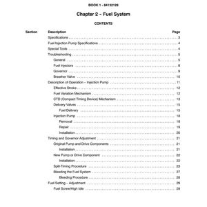 Pode incluir: Uma p&aacute;gina de um manual intitulada "SE&Ccedil;&Atilde;O 10 - MOTOR" com o cap&iacute;tulo "Sistema de Combust&iacute;vel". O &iacute;ndice inclui t&oacute;picos como "Injetores de Combust&iacute;vel", "Governador" e "Sangria do Sistema de Combust&iacute;vel". O n&uacute;mero da p&aacute;gina &eacute; 9.