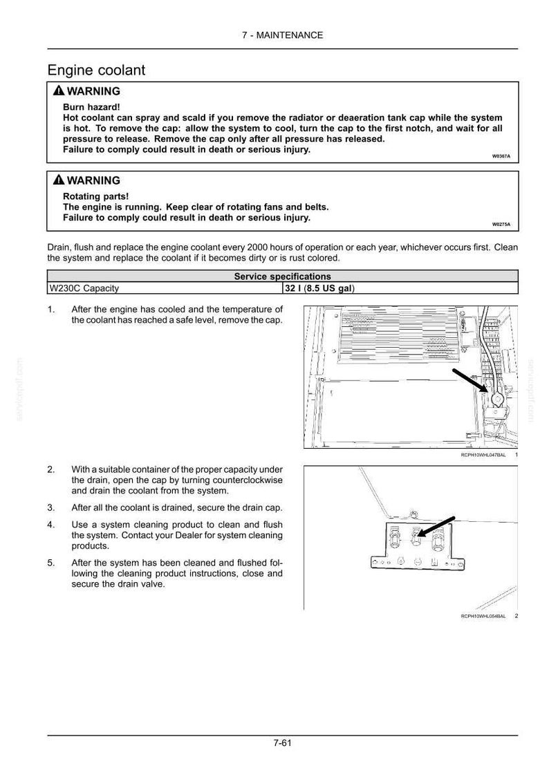 New Holland W230C Tier II Wheel Loader Operator Owners Operation Manual | Instant PDF Download image 9