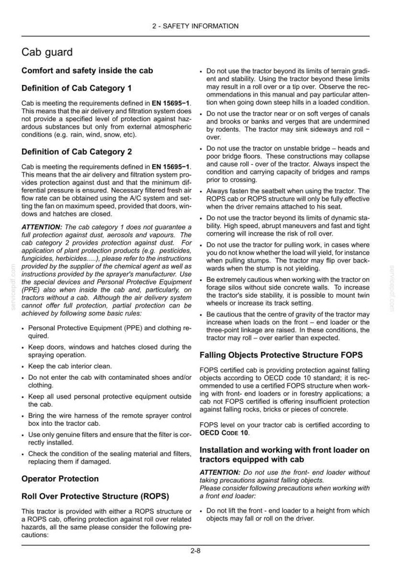 Manual de operación y mantenimiento del tractor New Holland T4.115 / Descarga instantánea en PDF imagen 4