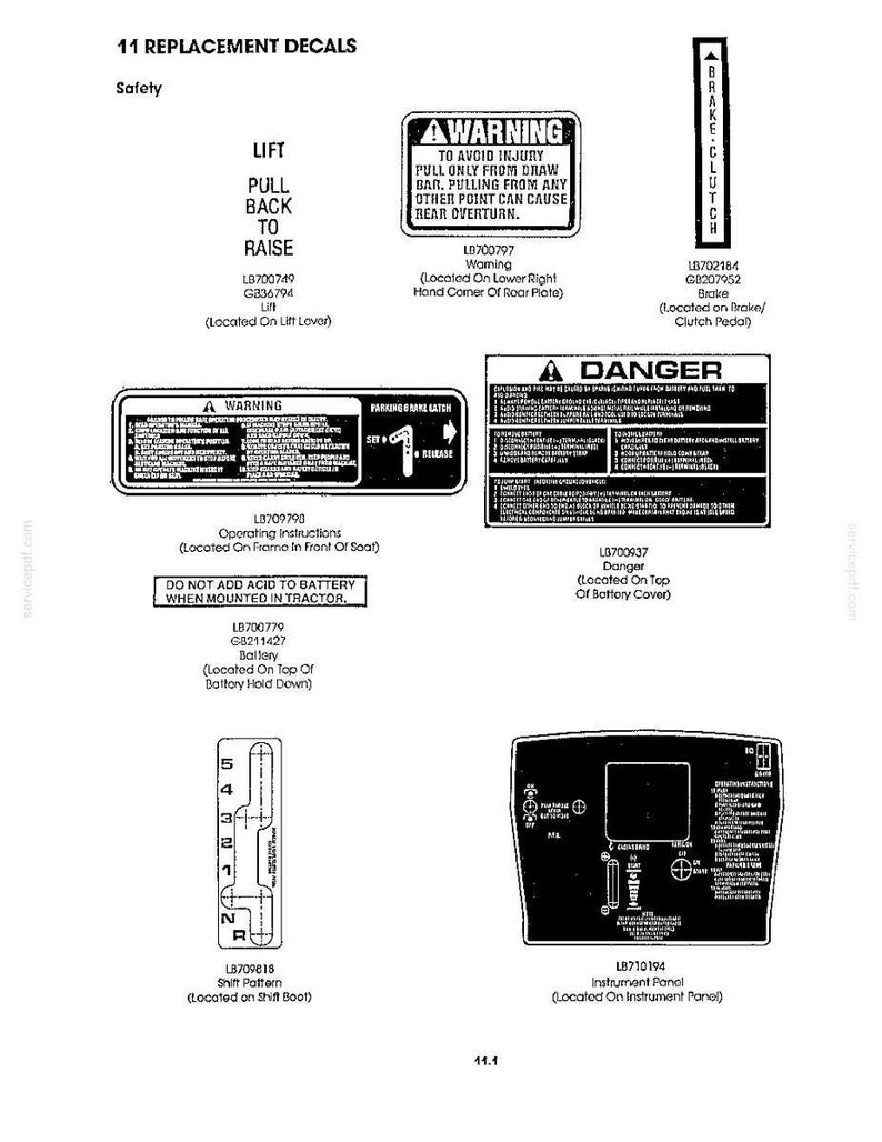 Ford LT12.5A Lawn Tractor Operator Owners Operation Manual | Instant PDF Download image 9