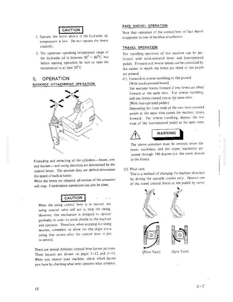 Kobelco K903 II Hydraulic Excavator Operator Owners Operation Manual | Instant PDF Download image 4