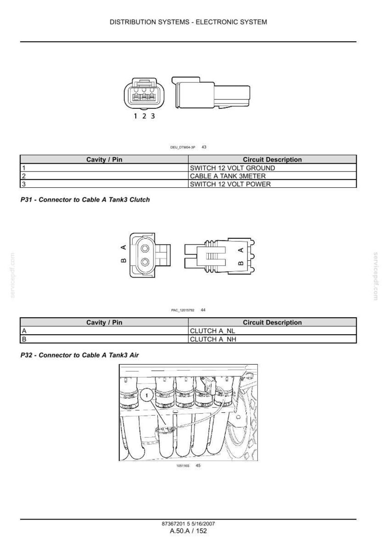 New Holland SC180, SC230, SC260, SC380, SC430 Lufttillförsel Service Reparation Verkstadsmanual | Direkt PDF-nedladdning bild 6