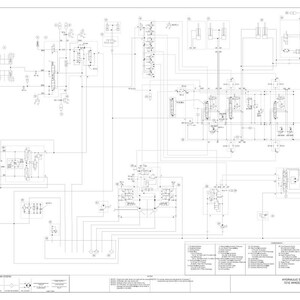 May include: A detailed engineering schematic of a hydraulic system for a 12-wheel loader. The diagram is in black and white, featuring numerous interconnected lines, symbols, and components, with text labels and a legend.