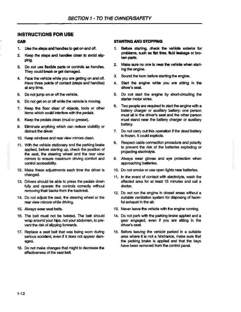 New Holland AD250 Articulated Dump Truck Operator Owners Operation Manual | Instant PDF Download image 4