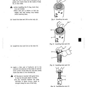 K&ouml;nnte beinhalten: Eine Seite aus einem technischen Handbuch mit der &Uuml;berschrift 3.3 INSTALLATION, die vier schwarz-wei&szlig;e Strichzeichnungen von Fig. 9 bis Fig. 12 enth&auml;lt. Die Abbildungen zeigen den Montageprozess eines zylindrischen K&ouml;rpers und Schafts.